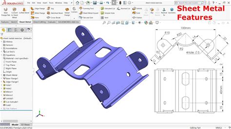 making a sheet metal box solidworks|sheet metal exercises solidworks pdf.